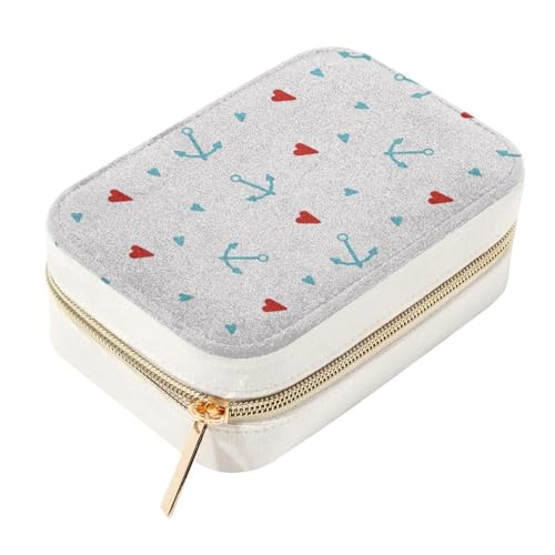 Caja de viaje de terciopelo azul para collares: dile adiós a los enredos 2