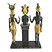 Design Toscano Osiris, Isis and Horus Egyptian Gods Statue, Two Tone Black & Gold