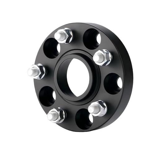 Entretoises de roue noires 25mm pour Golf 5x112 CB 57.1