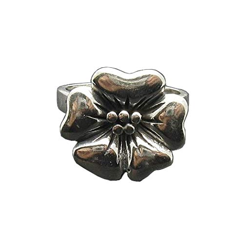 Bague en argent Fleurs 925 Empress : un anneau solide anti-ternissement