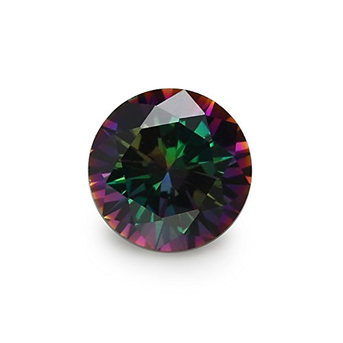 Size 1Mm~10Mm Plating Mix Color Multicolor Round Shape Cubic Zirconia Cz Stone Loose (5Mm 50Pcs) #TOP21