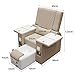 VIYFOEG Manicure Massage Chair, Pedicure Chair, Reclining Pedicure Station for Manicure, Eyelash Extension, Tattoo, Foot Bath Chair