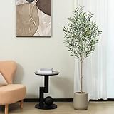 Bludrfnly Olivenbaum Künstlich 150cm - Kunstpflanzen Groß, Künstliche Pflanzen Deko, Kunstpflanze Olivenbaum im Topf für Zuhause, Wohnzimmer, Flur, Schlafzimmer, Büro, Einkaufszentrum