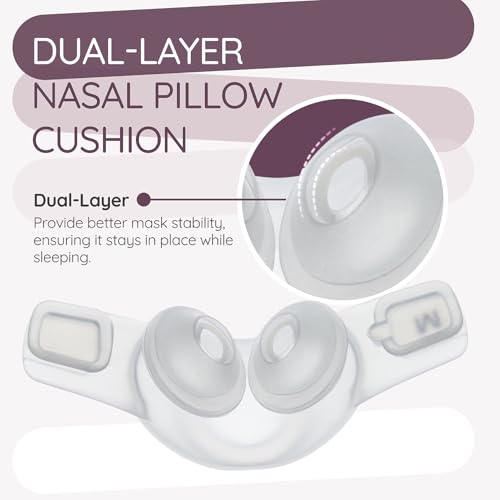Ximoon Swift FX Nasal Pillow Cushion Medium Compatible with ResMed Swift FX CPAP Mask, Dual-Wall Pillows C Pap Replacement Supplies Part for Swift FX