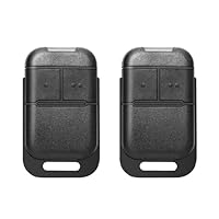 [2 Pack] Remplacement pour Somfy télécommande 2401539, 433,42 MHz, 2 canaux, Compatible avec Somfy Keypop RTS/Keytis NS-2-RTS, pour Portail automatisé, Garage, volet Roulant (Noir)