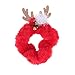 Produktbild Minkissy Weihnachtshaarseil Elch Haarband elastische Haarbänder glitter pink Geweih Haarriegel Seile Pferdeschwanz-Halter Weihnachtshaarschmuck für Frauen