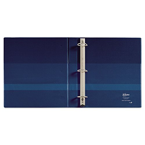 Avery 79809 Ezd Nonstick View Binder, 1-Inch Capacity, 8-1/2-Inch X11-Inch, Navy #TOP4