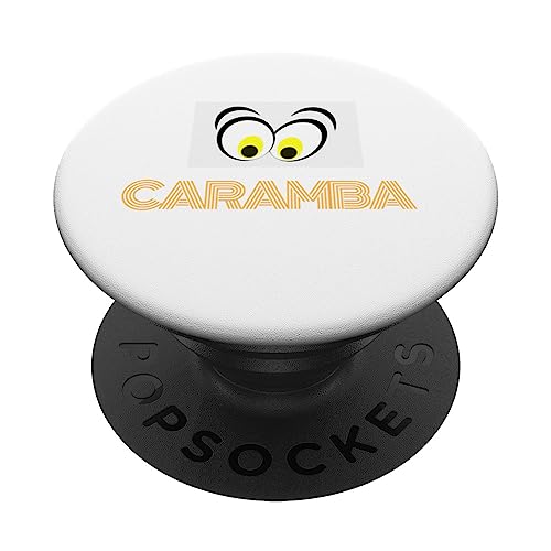 Crazy Funny Ay Caramba Spanish Latin Oh No PopSockets Swappable PopGrip, Black