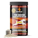 Dog & Cat Premium Probiotic Prebiotic & Digestive Enzymes 5 Billion CFU Organic Turmeric Coconut Oil Pure Pumpkin & Kelp for Healthy Bowels Gut & UTIs Beef Liver Flavor
