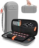 Rangement Spacieux & Organisé: Cet etui switch 2 inclut une poche filetée à fermeture éclair pour ranger proprement vos switch 2 accessoires (câbles, écouteurs, powerbanks). 12 emplacements pour cartes de jeu vous permettent de transporter vos titres préférés – tout est organisé et accessible.