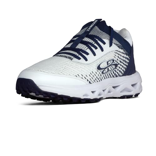 Boombah Men's Raptor Pureknit Blaze Turf White/Navy - Size 6.5
