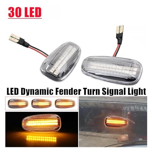Intermitente dinámico LED Opel Astra G con luz ámbar secuencial de alta intensidad 2