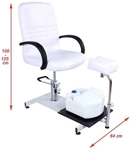 ZStyle Juego profesional de sillas de pedicura para esteticistas, masajes y pies, con barreño y pies