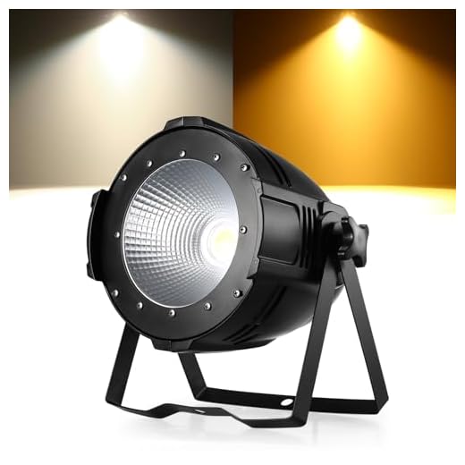 LED Par Light Disco Ball Party Stage Lighting for A Church, Wedding, Home, Floor, Party, Weddings, Bands, Clubs, Events Indoor… (COB Par-1)