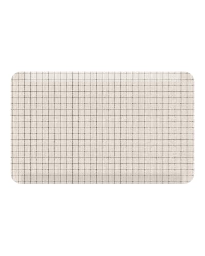 House of Noa Nama Standing Mat – Anti-Fatigue Cushioned Kitchen Mats for Floor | Ergonomic Bounce-Back Foam Kitchen Mats | Anti-Fatigue Mats for Kitchen & Standing | Axel Pewter | 22" x 36"