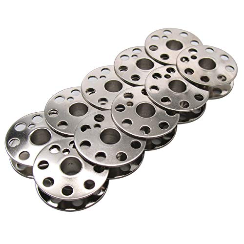 CKPSMS -10PCS #45785 BOBBINS Compatible with Singer Featherweight 221,222,222-1,301,301A (BOBBINS 10PCS)