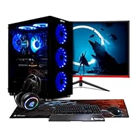 Nitropc - Gaming Pack Diamond | Gaming PC (Intel Core i7 11700 8/16 4.9GHz, RTX 3050 8GB, RAM 16GB, M.2 512GB + HDD 1TB, Windows 11 | WiFi, Monitor 24", Tastatur, Maus und Headset) PC Komplett Set