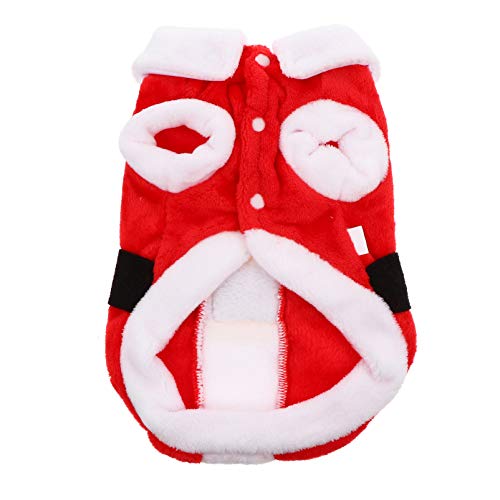 PretyzOOM Roupa de Natal para animais de estimação, fantasia de Natal, cachorro, gato, casaco de inv