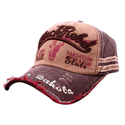 Neartime Unisex Vintage Baseball Hat, Personalised Hip-Hop Baseball Caps Letter Printed Casual Hats Adjustable Visor #TOP1