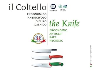 Sanelli Premana Professional Confezione Coltelli macellaio, Acciaio Inossidabile, Verde / Rosso, 39 x 13 x 3 cm, 2 Unità