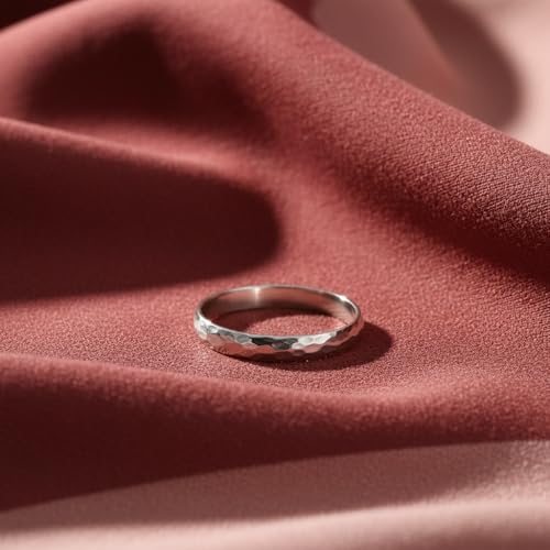 Image of 925 Sterling Silver Plain Band Ring for Men & Women | Pure Silver Unisex | Hallmarked Silver Ring for Daily Use | Gift for him her | Chandi Ring | Thumb Ring |Couple Rings