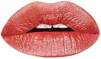 Aromi Copper-Bronze Metallic Matte Liquid Lipstick | Shimmery Finish, Vegan, Cruelty-free, Long-Lasting, (Copper Bliss)