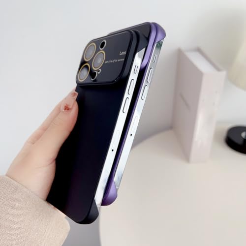 Étui de protection d'objectif pour iPhone 14 Pro Max rigide violet LVTFCO