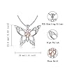 Sterling-Silver-Butterfly-Necklace-Celtic-Jewelry-Gifts-for-Women-Butterfly-Lovers MANBU Sterling Silver Butterfly Necklace - Celtic Jewelry Gifts for Women Butterfly Lovers (rosegold heart necklace)