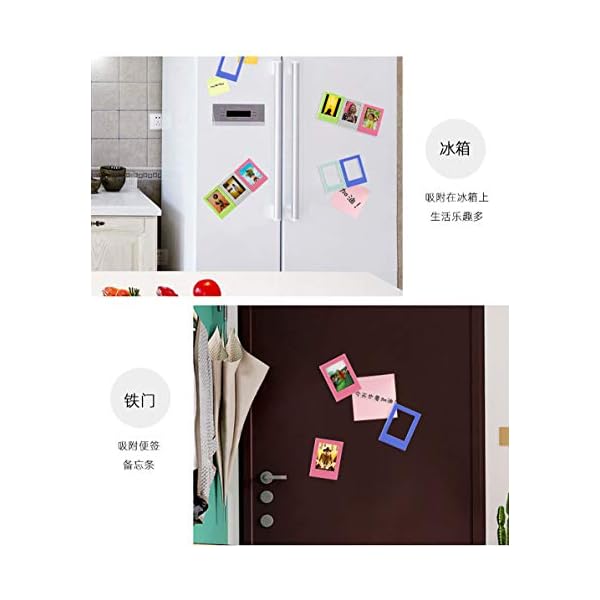 ENJOY-UNIQUE Mini-Bilderrahmen, magnetisch, bunt, 7,6 cm, für Fujifilm Instax Mini 8/8+, Mini 9, Fotoalbum… – Bild 4
