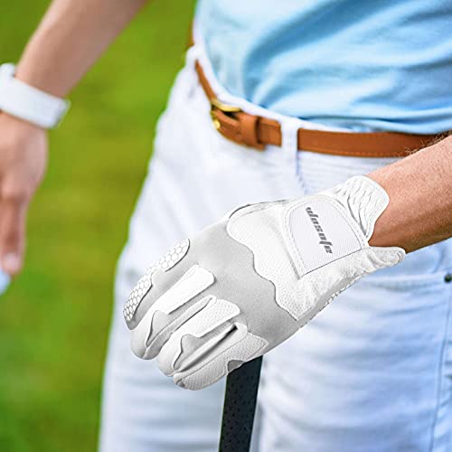 Wosofe Golf Gloves For Men’S Left Hand Lycra Korean Nanometer Grip Soft Comfortable Pack Of 2 thumb #1