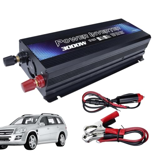 Adattatore di potenza per da auto alta corrente continua alternata convertitore da 3000 W con prese universali per laptop dispositivi da viaggio uso in caso di guasti viaggi