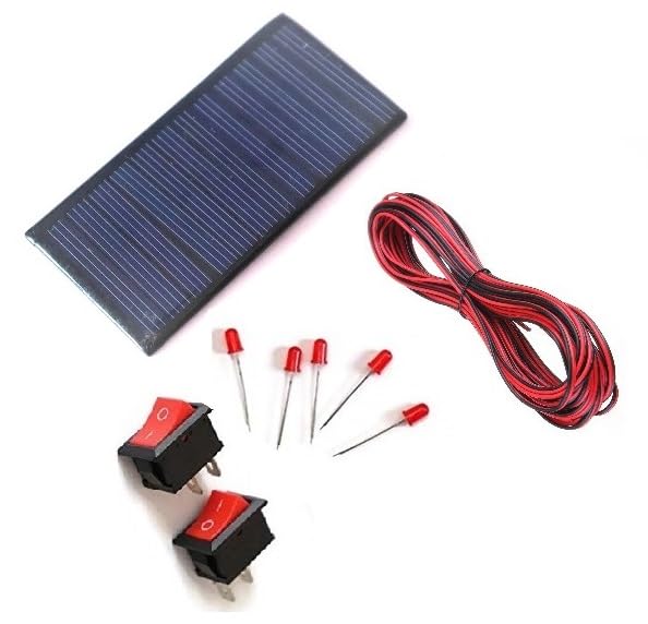 ERH India Solar Panel Cell DIY Kit 80X40 mm Square 6V-100 mAh for School Projects and School Kids etc. (B0CBRN1X6G) Amazon Price History, Amazon Price Tracker
