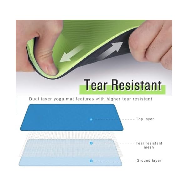 Exercise Yoga Mat 2 in 1 Color Both Side Use for Men Women Workout 4mm any Duble Color - Image 3