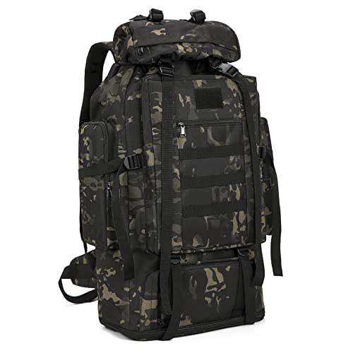 KXBUNQD 100L Tactical Military Backpack - Waterproof Hiking