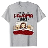 Pawfect House This Is My Pajama Shirt With Pet - Dog & Cat Personalized Custom Unisex T-shirt, Hoodie, Sweatshirt (2 Dogs)