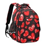 Zoom IMG-1 kll valentine hearts nero rosso Zoom IMG-1 kll valentine hearts nero rosso