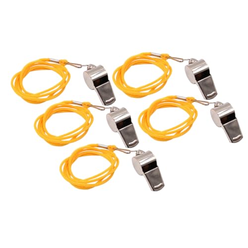 Silbato profesional para árbitros deportes naranja pack de 5 miniatura 1
