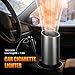 Car Heater, 2026 New 360° Rotation 12V Portable Car Heater That Plugs into Cigarette Lighter, Defroster for Car Windshield, Plug in Automobile Windscreen Fan with Suction Holder for All Cars