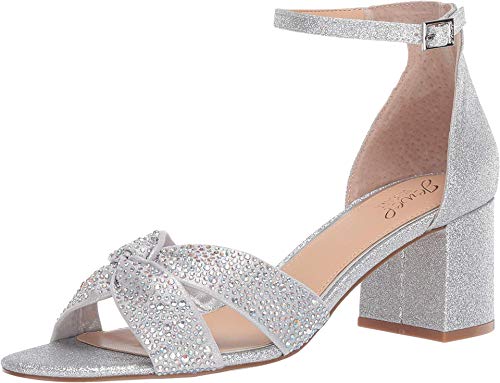 Jewel Badgley Mischka Nicolette Silver/Iridescent 10 M