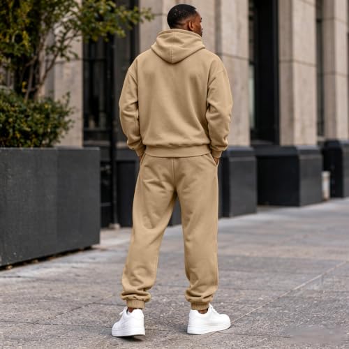 Sweatsuits for Men Oversized Jogging Sets Fall Running 2 Piece Outfit - image 6