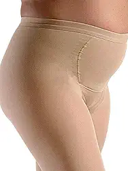 Meia Calça Gestante 862 Premium Select Comfort Média Compressão 20-30 Mmhg com Ponteira Aberta Sigvaris Grande Longa Bege