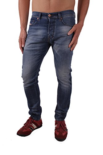 DIESEL Tepphar 0848C_Stretch Hommes Jeans Slim Carotte (W26/L32, Bleu)
