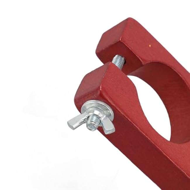 LiebeWH Shearing Guide for Carpet Trimmer, Wood Easy to Install Rug Tufting Carving Holder Base for Keeping Rugs Flat, Excluding Carpet Trimmer (Rosewood Handle)