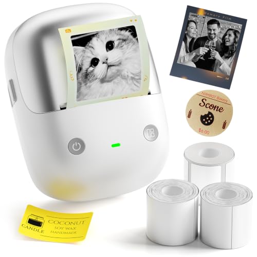 Image of NIIMBOT B2 Pro Label Maker with 3Tapes, Supports Photo Printing, Silver