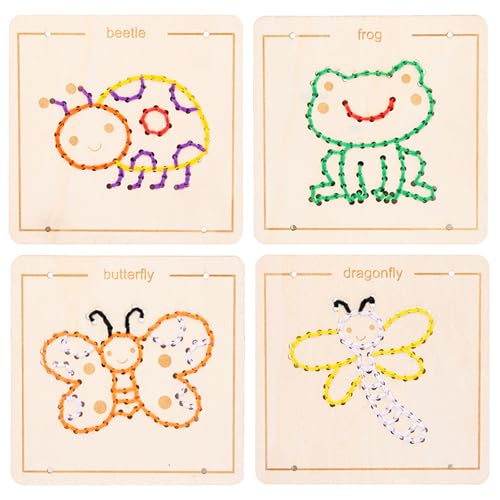 BDSHUNBF Kit de Costura de Niños, Kits de Costura de Animal, Kit de Bricolaje, Aprender a Coser Animal, Niños Juego de Manualidades Coser Kit Manualidad de Coser