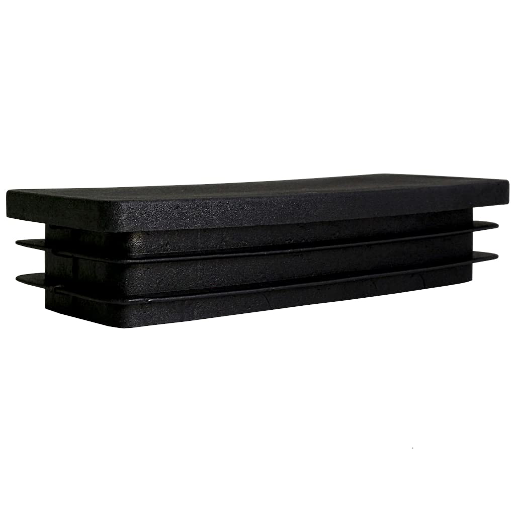 TIBU Zatyczki lamelowe prostokątne zaślepki do rur, zaślepki do rur, osłona, prostokątne, 30 sztuk, rury prostokątne, 100 x 40 x 2 mm