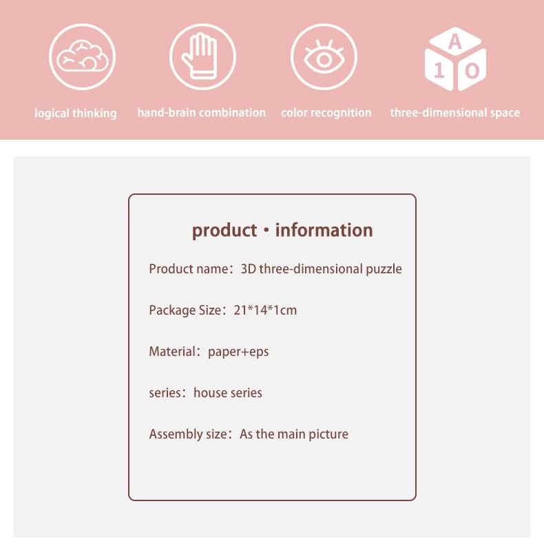 Miniatura 2 de Rompecabezas 3D de bricolaje de papel y espuma EPS para niños y adultos, divertido y creativo, kit de construcción de modelo de juguete para niños,