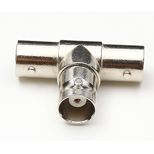 BNC Splitter adaptador coaxial 2 vías hembra miniatura 3