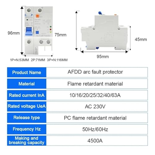 Protector de Arco AFDD-63 para proteger los electrodomésticos de la cocina 20A 3
