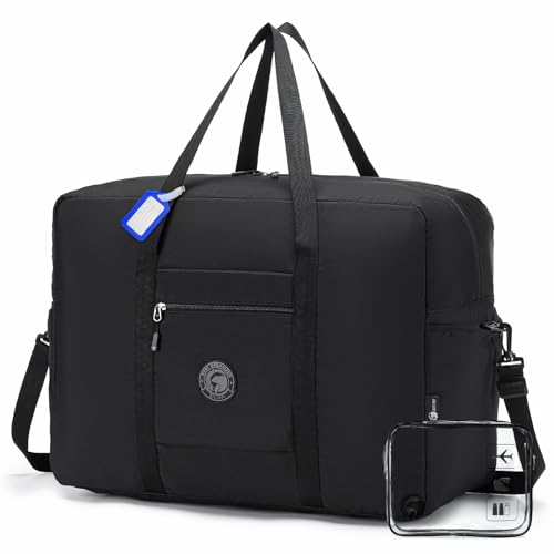 COSCOOA Carry On Luggage 22x14x9 Airline Approved,Lightweight Duffle Bag for Travel, Waterproof Weekender Overnight Bags for Traveling Airplane for Women and Men 40L